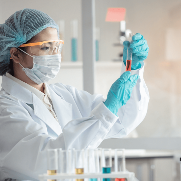 Woman working in biotechnology sector